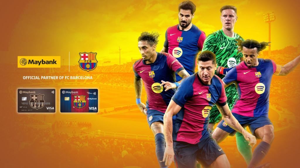 Imatge de la renovació de Maybank com a 'partner' regional del Barça