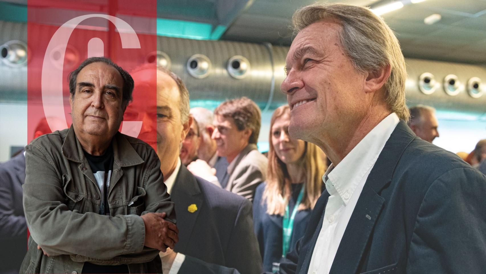 Fotomontaje de Jordi Turull (i) y el ex presidente de la Generalitat Artus Mas (d)