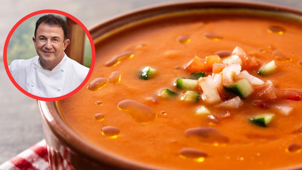 Martín Berasategui y gazpacho