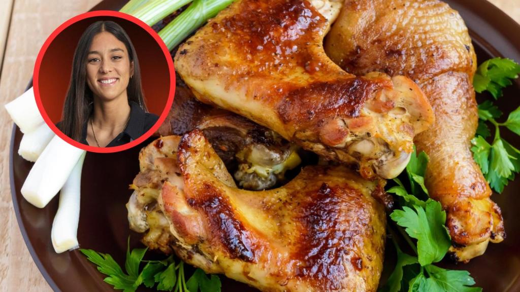 María Lo y pollo al horno