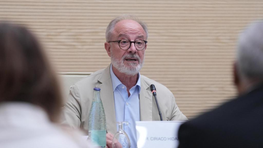 El presidente del CTESC, Ciriaco Hidalgo, en el Parlament