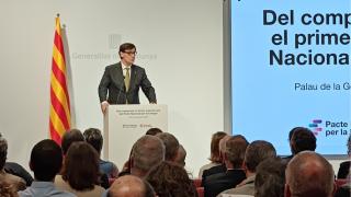 El presidente de la Generalitat, Salvador lla, el acto del primer aniversario del Pla Nacional per la Llengua