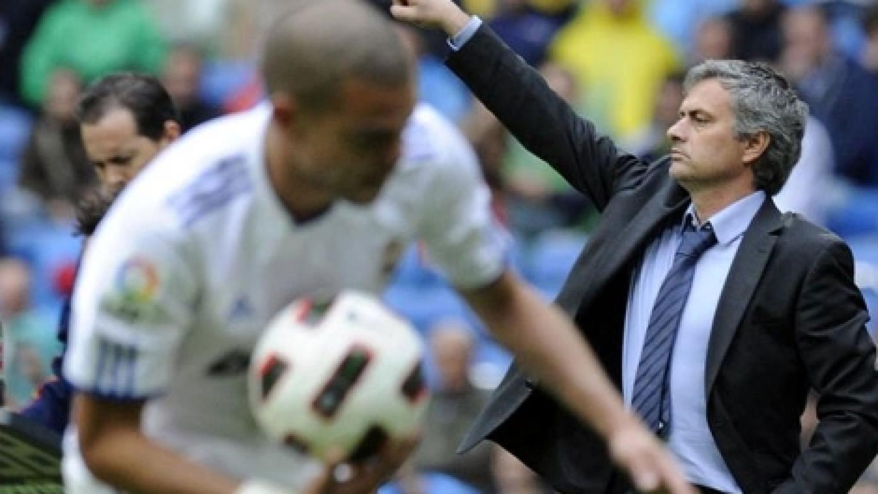 José Mourinho y Pepe, en su época en el Real Madrid