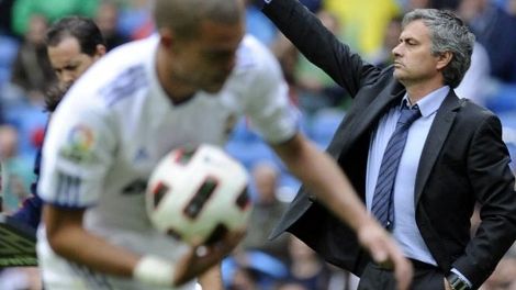 José Mourinho y Pepe, en su época en el Real Madrid