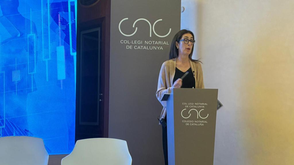 La vicedecana del Colegio Notarial de Cataluña, Raquel Iglesias