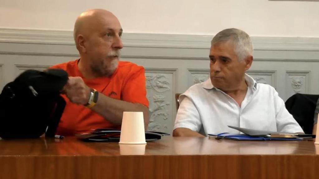 Jorge Iglesias (i) y Paco Morillo (d), los dos nuevos concejales del PSC en Ripoll
