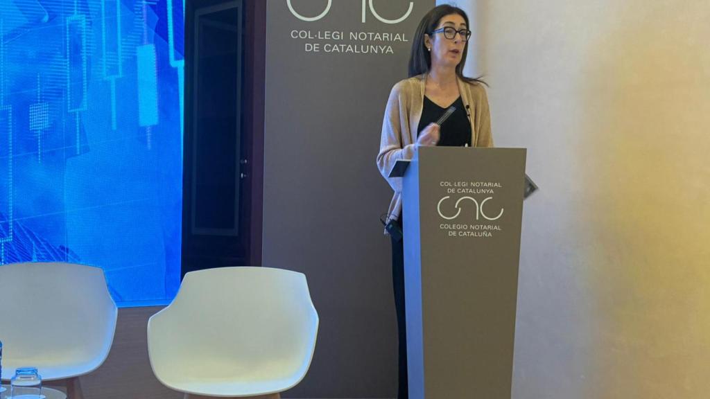 La vicedecana del Colegio Notarial de Cataluña, Raquel Iglesias