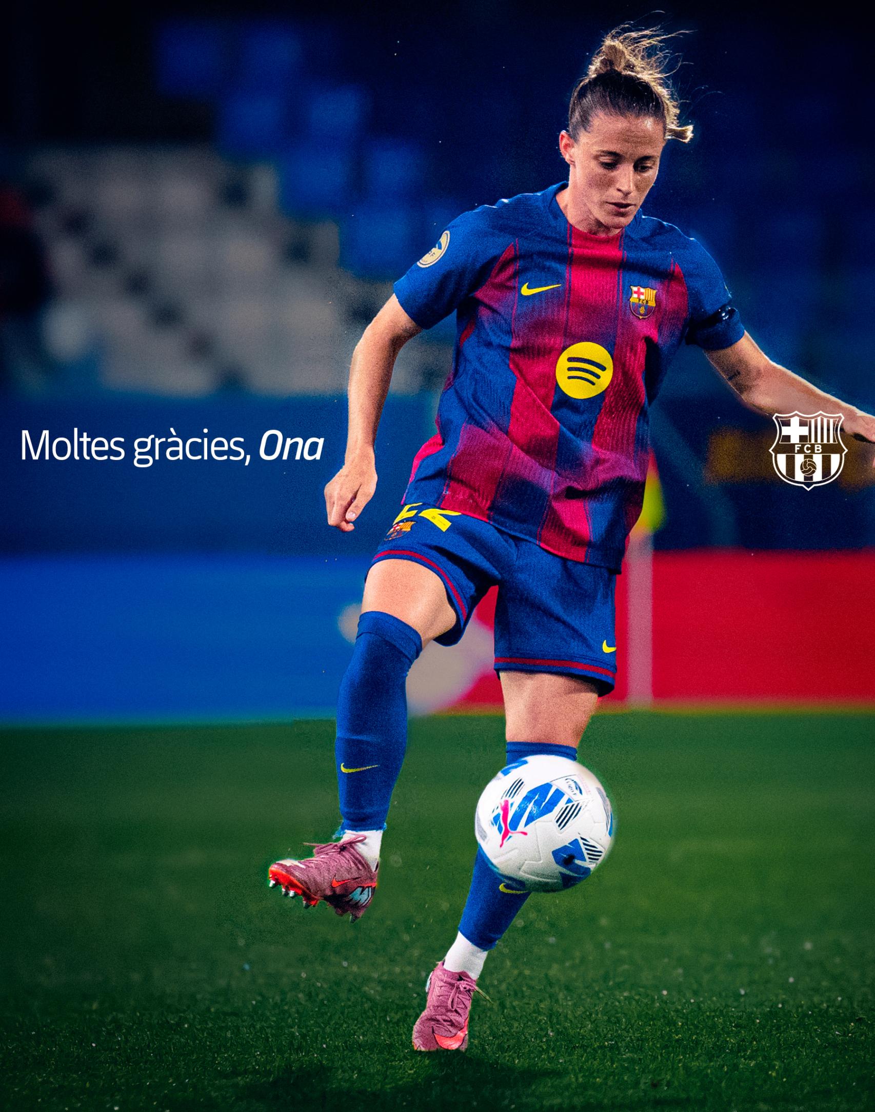 El Barça Femenino se despide de Ona Batlle