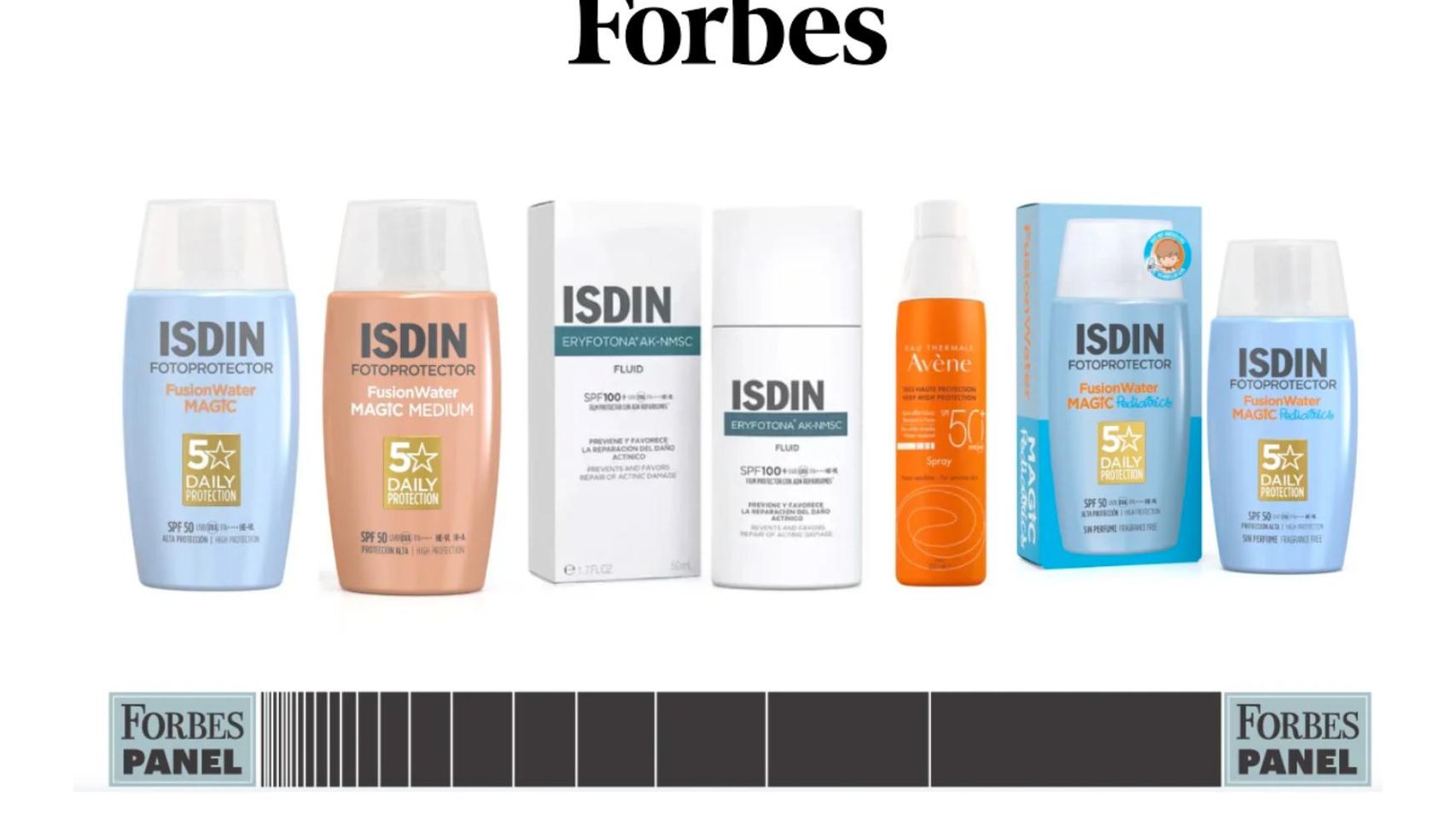 Panel de Forbes de mejores fotoprotectores