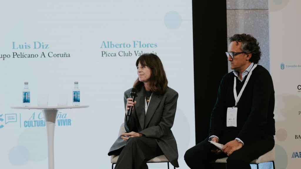 Maite Córcoles, durant la seva intervenció a la Taula sobre seguretat i protecció ambiental