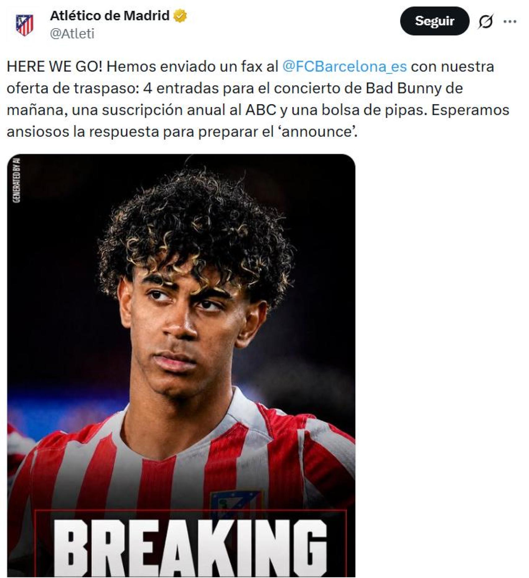 El Atlético de Madrid se mofa del Barça y de Fabrizio Romano por la supuesta oferta por Julián Álvarez