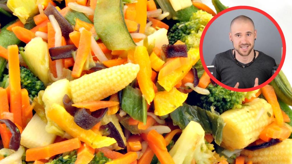 David Guibert y salteado de verduras