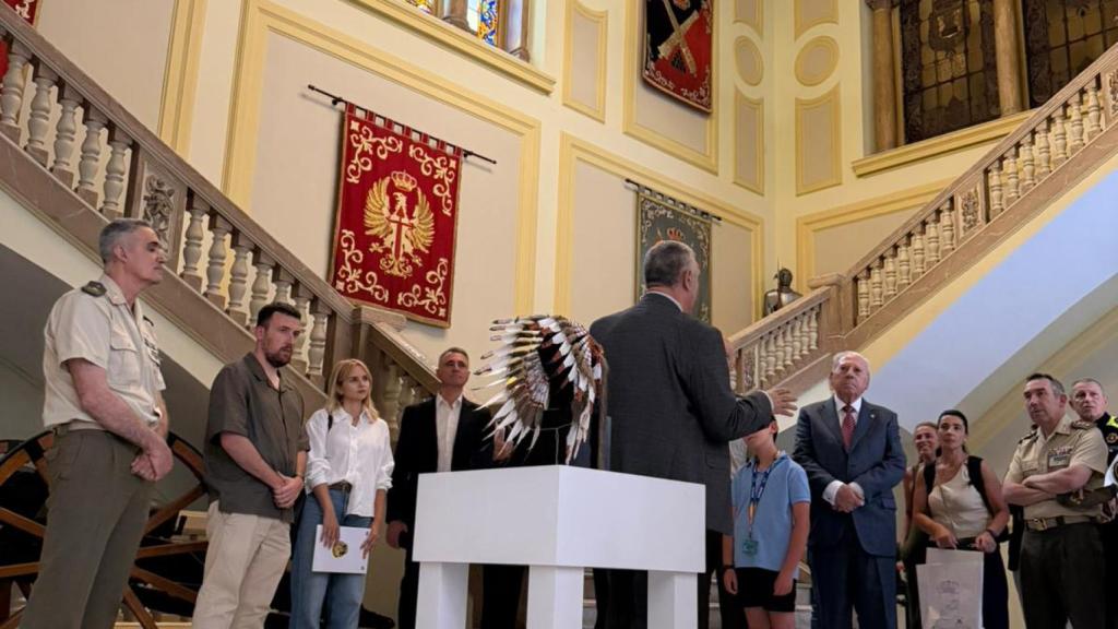 Un instant de la inauguració, ahir