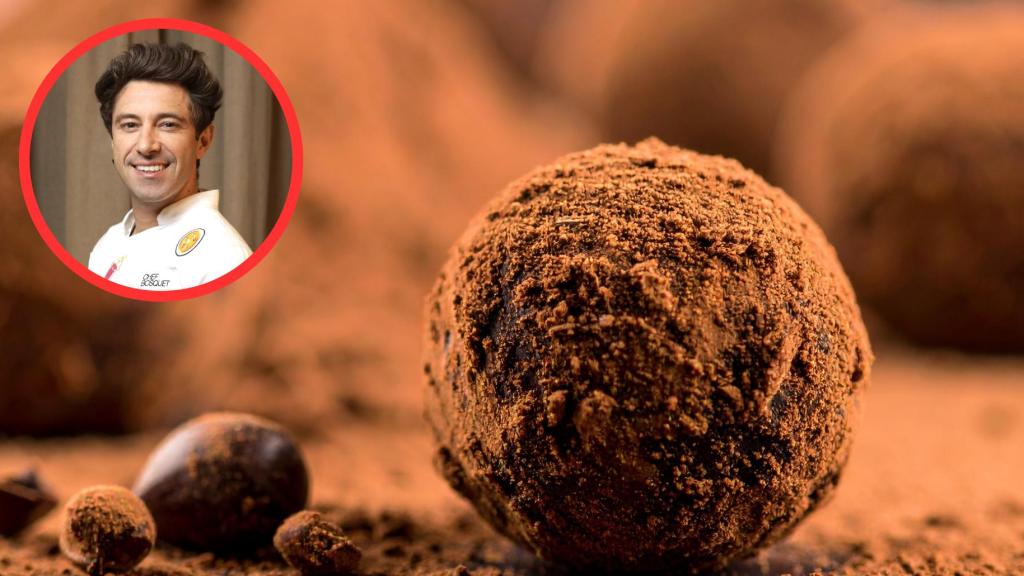 Roberto Bosquet y trufas de chocolate