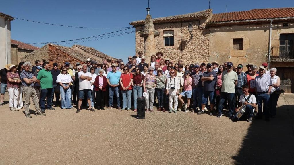 Los participantes en la jornada cultural de Quintanas Rubias de Arriba (Soria)