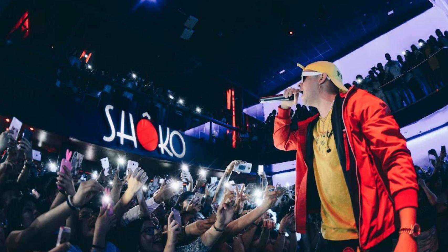 Bad Bunny, en su actuación en la Sala Shôko de Madrid de 2017
