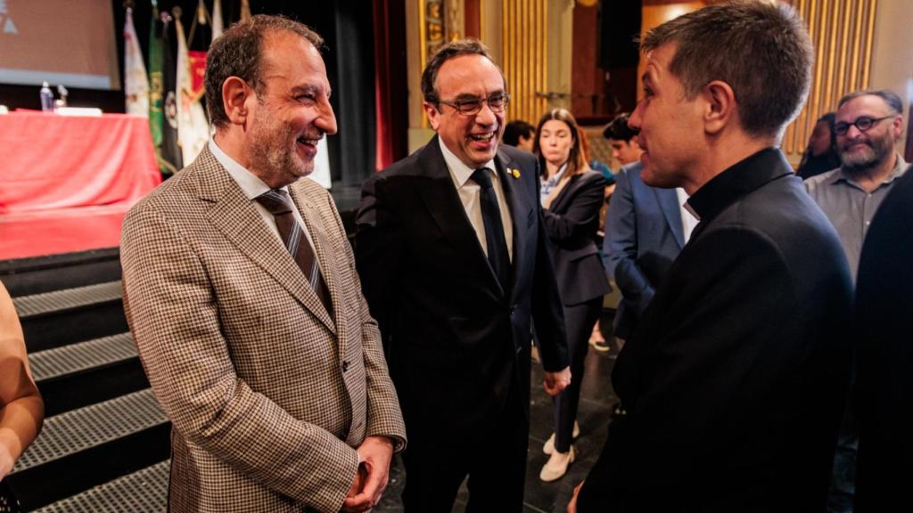 Ramon Espadaler i Jordi Turull, durant el XII Congrés de Confraries de Setmana Santa de Catalunya