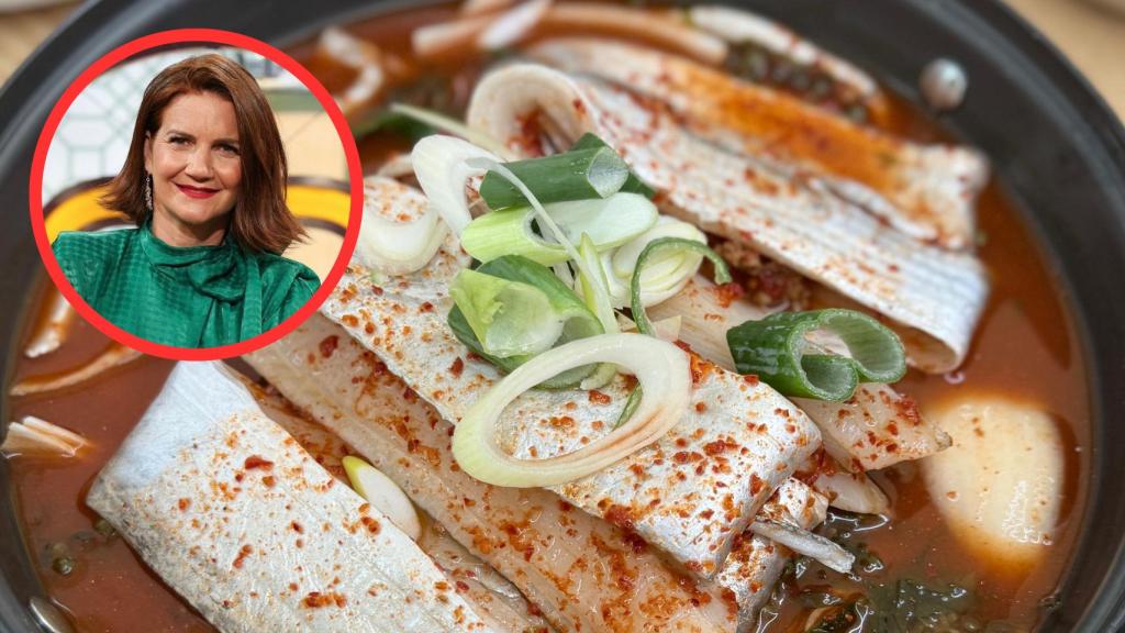 Samantha Vallejo-Nágera y guiso de pescado