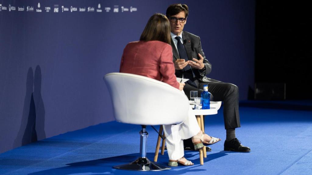 Teresa Garcia-Milà y Salvador Illa en la Reunión anual del Cercle