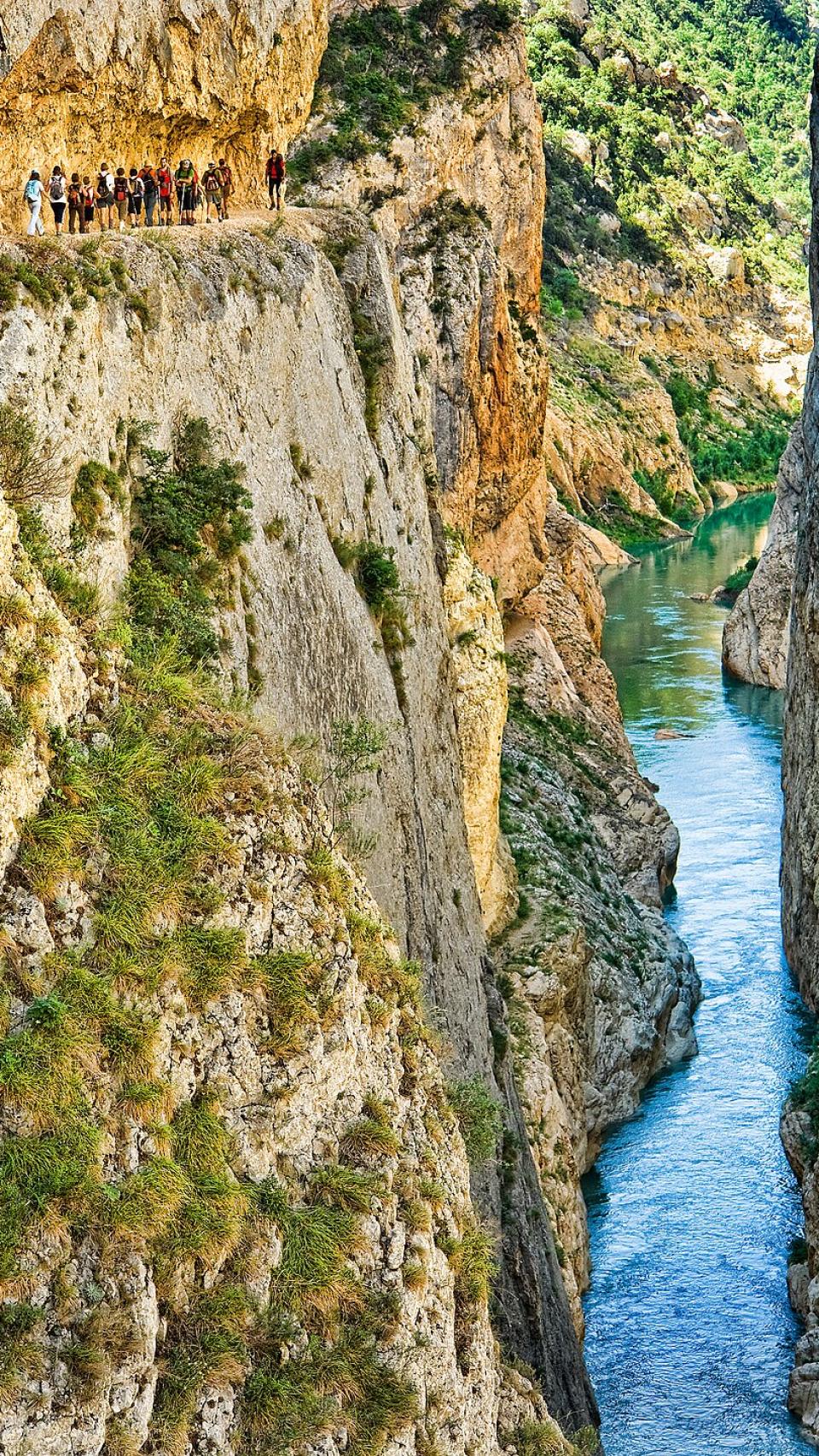 Senderistes al Congost de Mont-Rebei