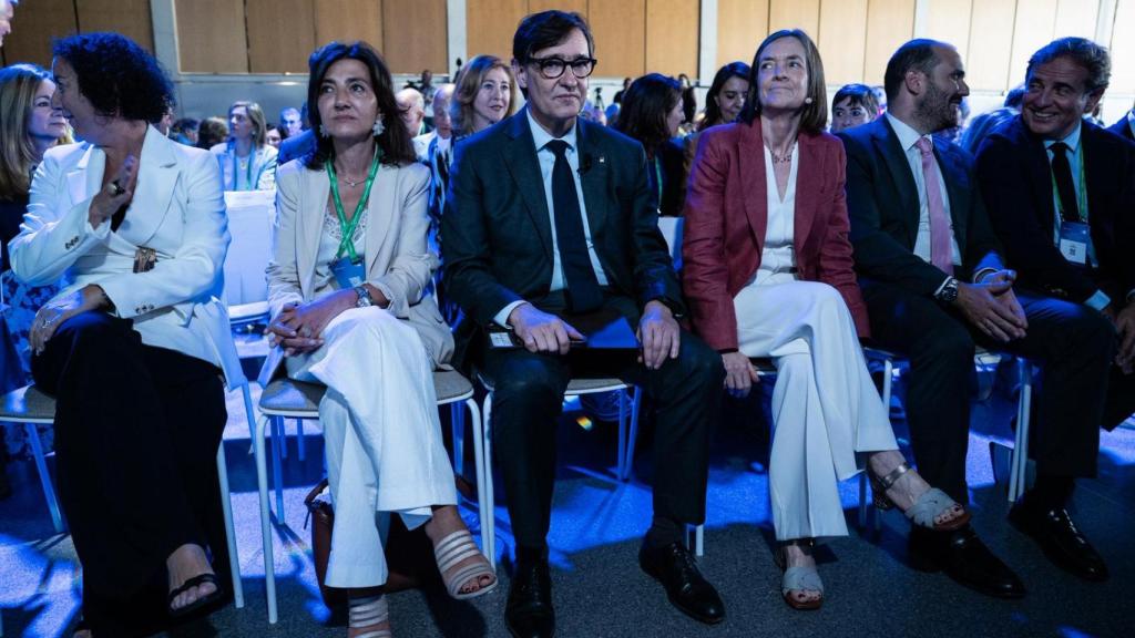 Salvador Illa i Teresa Garcia-Milà a la reunió anual del Cercle