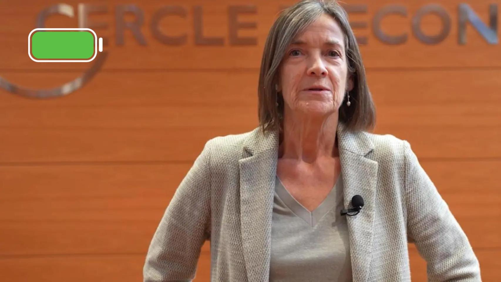 Teresa Garcia-Milà en el Cercle d'Economia