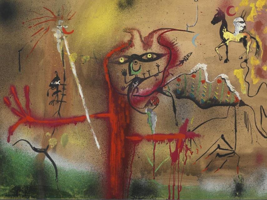 Personaje en rojo, 1974. Joan Ponç. Colección de Arte Contemporáneo de Fundación ”la Caixa” © Joan Ponç, VEGAP, Barcelona, 2026