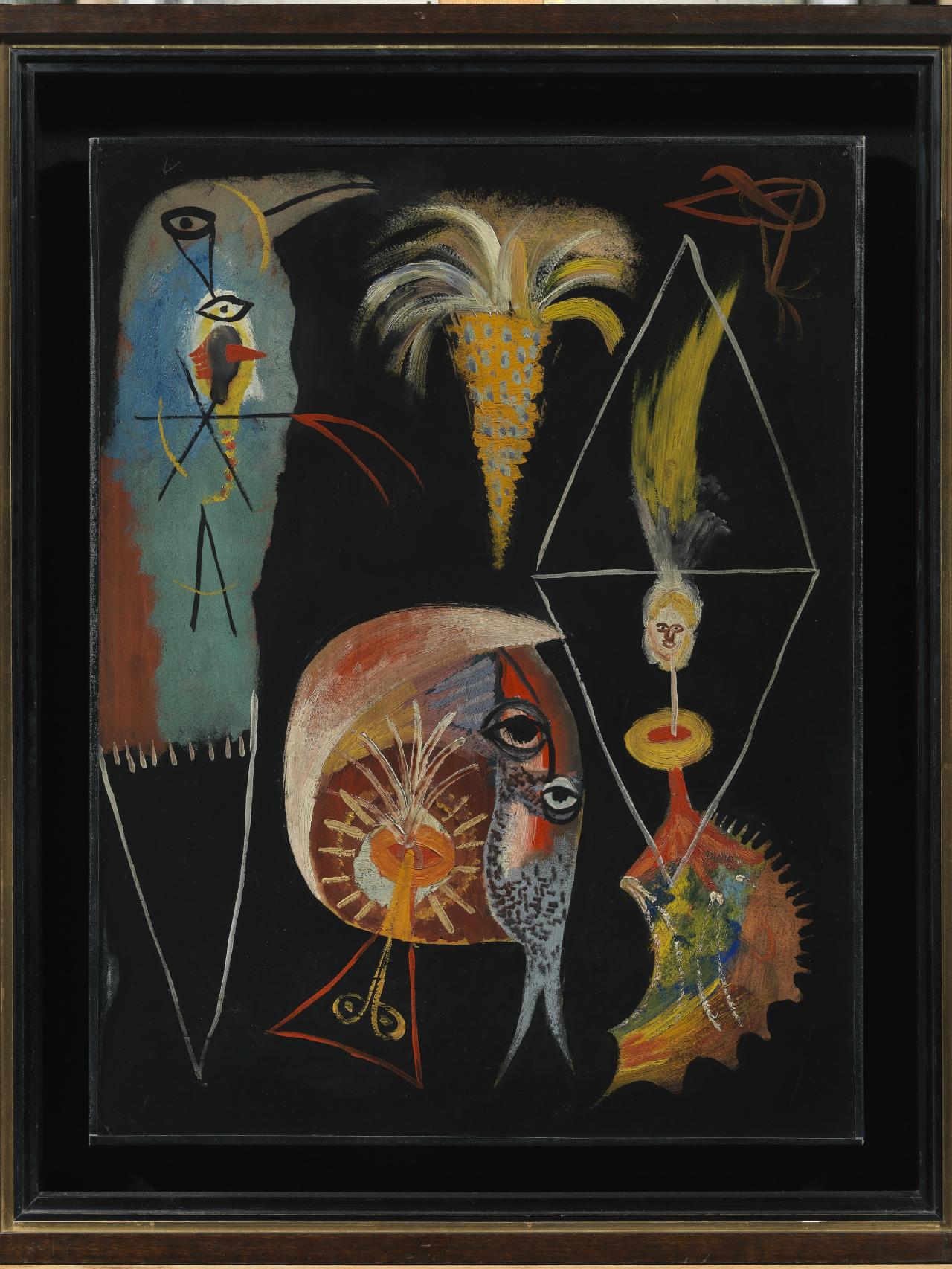 Modest Cuixart, Sense títol (1947). Col·lecció d’Art Contemporani de Fundació ”la Caixa” © Modest Cuixart, VEGAP, Barcelona, 2026