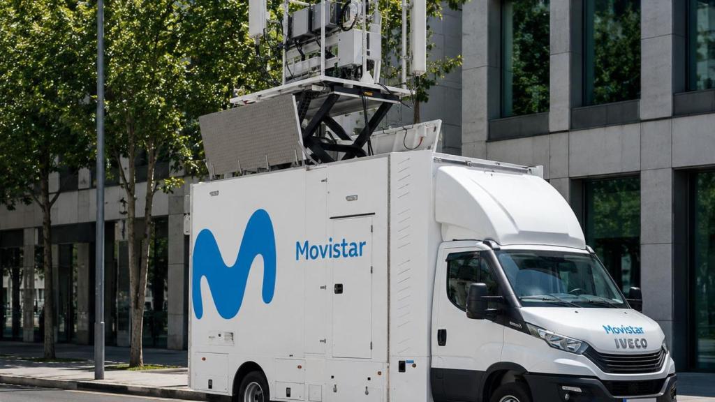 Unidad Móvil de Movistar que cubrirá los actos de la visita del Papa