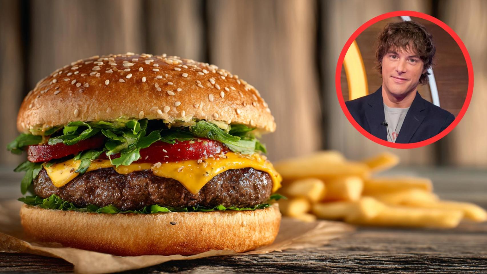 Jordi Cruz y hamburguesa