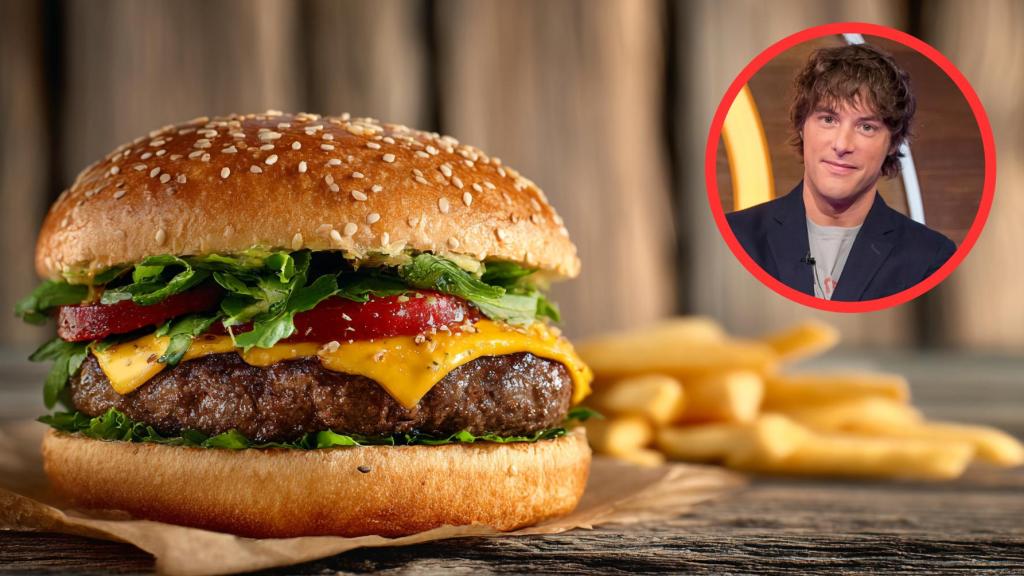Jordi Cruz y hamburguesa