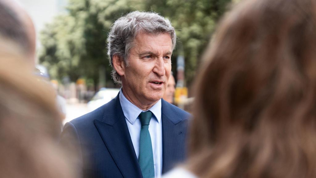 Feijóo, a su llegada al Cercle d'Economia