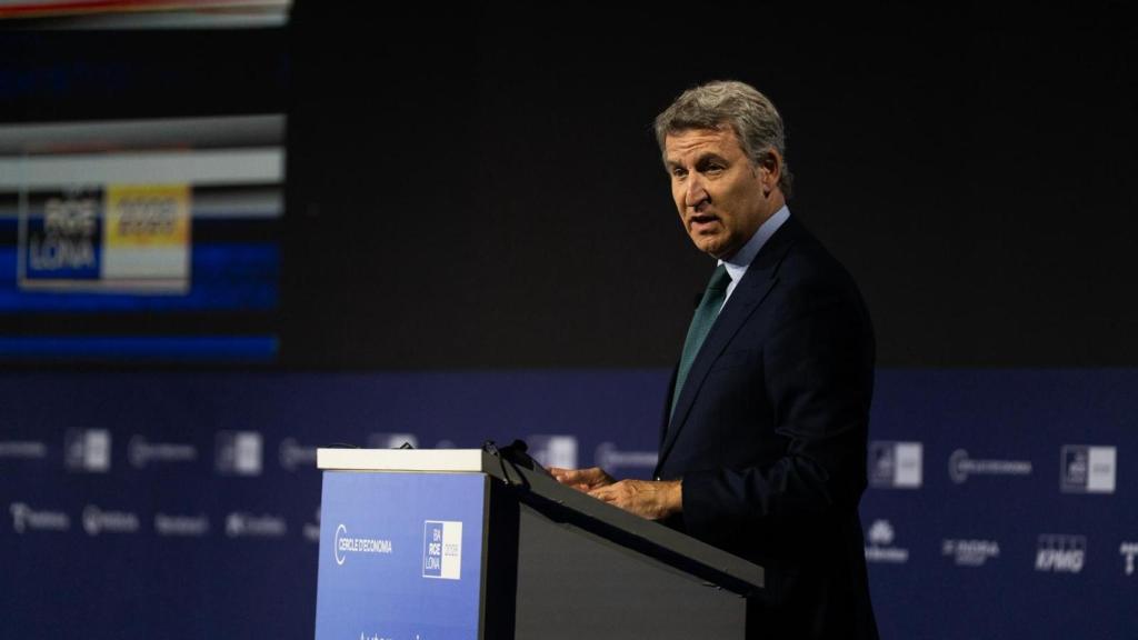 Alberto Núñez Feijóo, este martes en el Cercle d'Economia