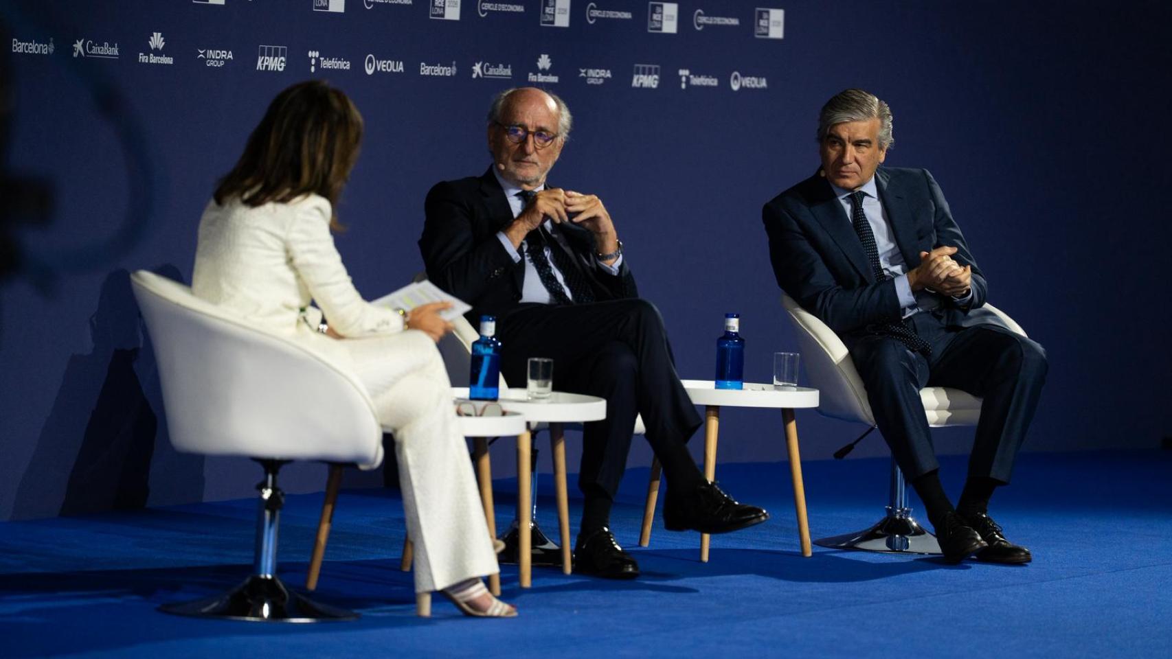 Antoni Brufau y Francisco Reynés en las jornadas del Cercle d'Economia