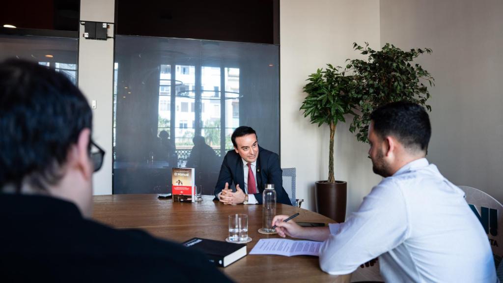 El consultor político Iván Redondo, en la sede de 'Crónica Global'