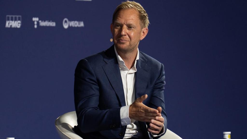 Tim Knotnerus, CEO d’Agomab Therapeutics, durant una taula sobre indústria farmacèutica al Cercle d’Economia