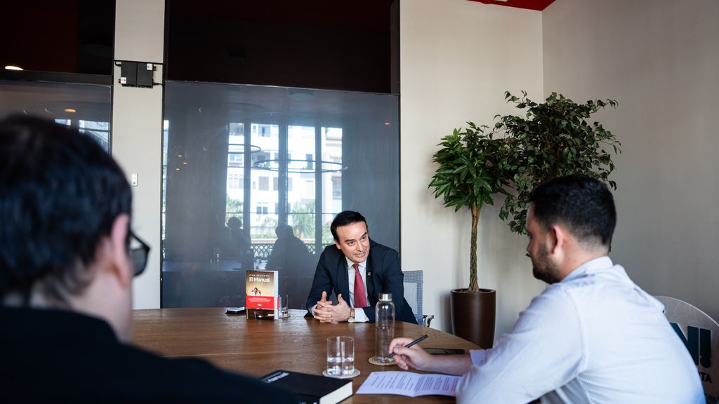 El consultor polític Iván Redondo, a la seu de 'Crónica Global'