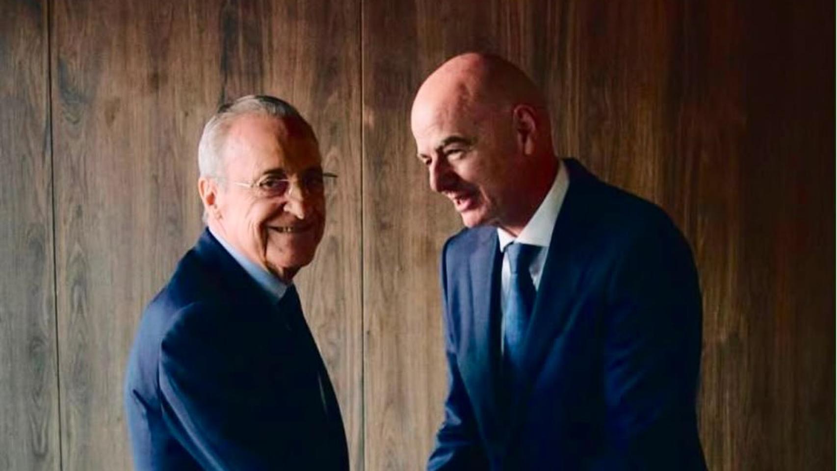 Florentino Pérez y Gianni Infantino