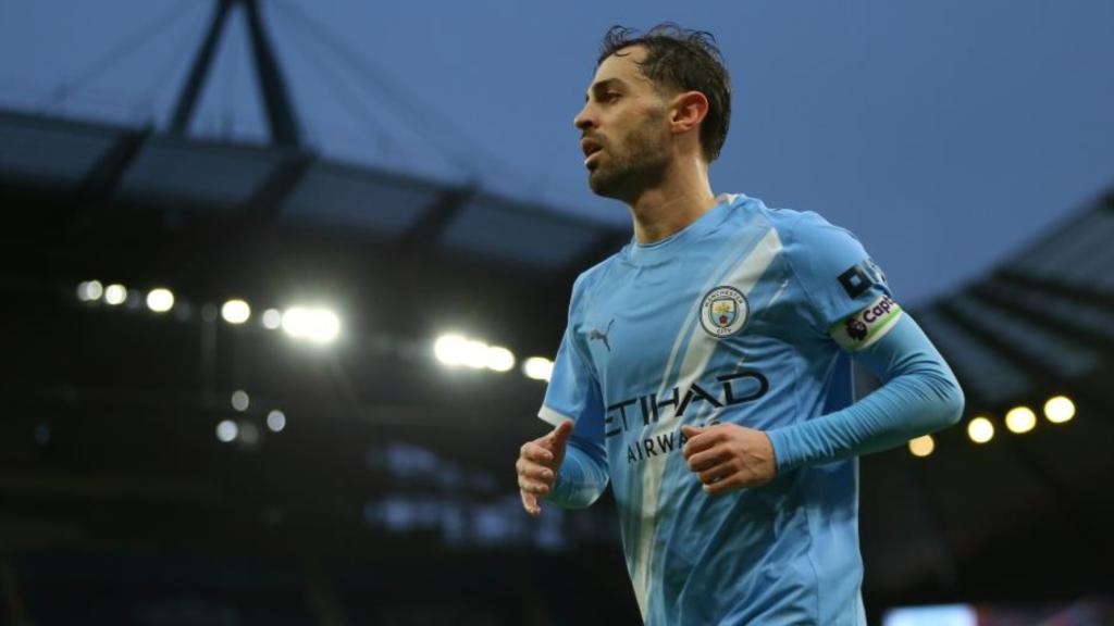 Bernardo Silva, en un partit del Manchester City