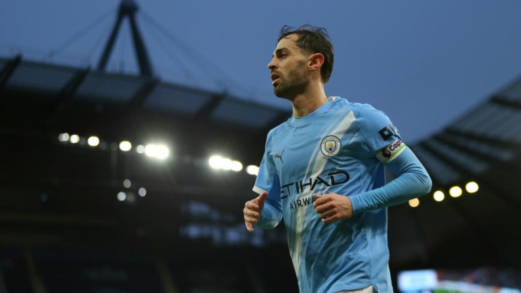 Bernardo Silva, en un partido del Manchester City