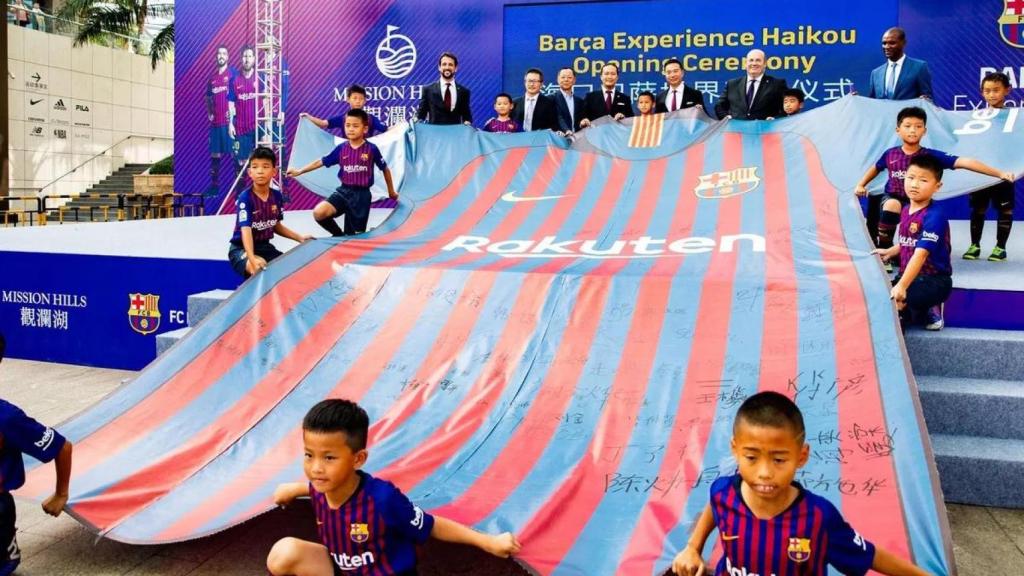 La inauguración del Barça Experience Haikou en la isla de Hainan