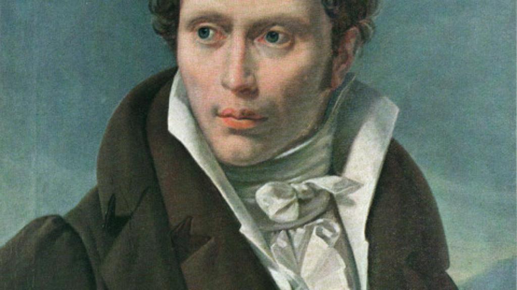 Arthur Schopenhauer retratado por Ludwig Sigismund Ruhl (1815)
