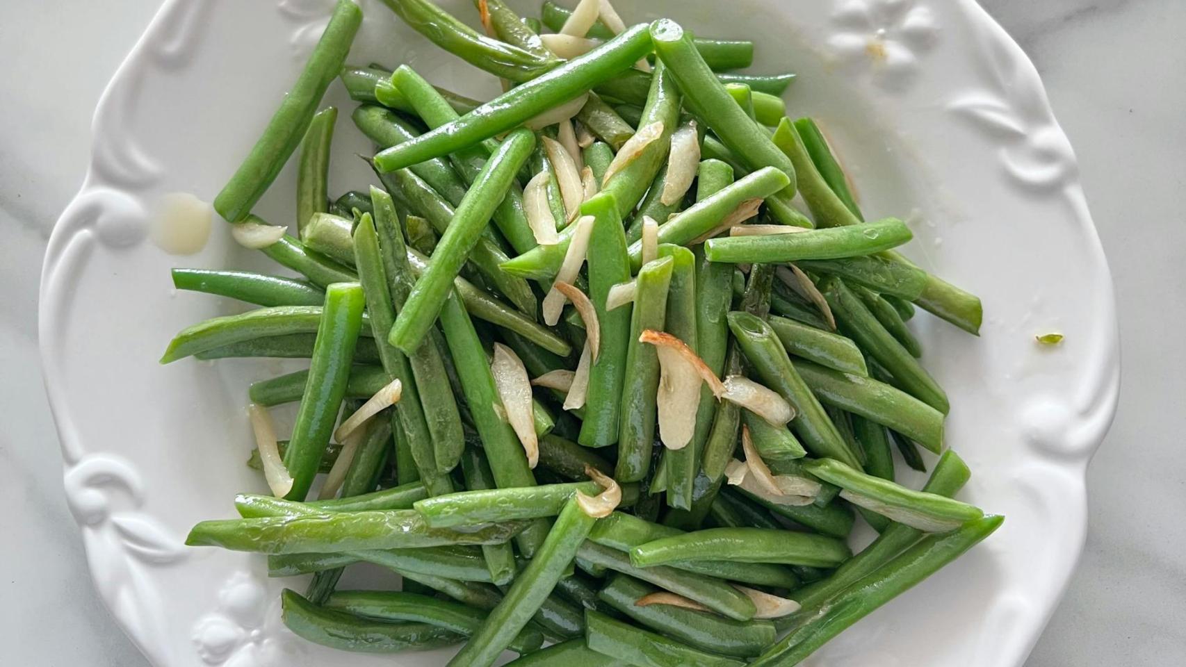 Plato de judías verdes