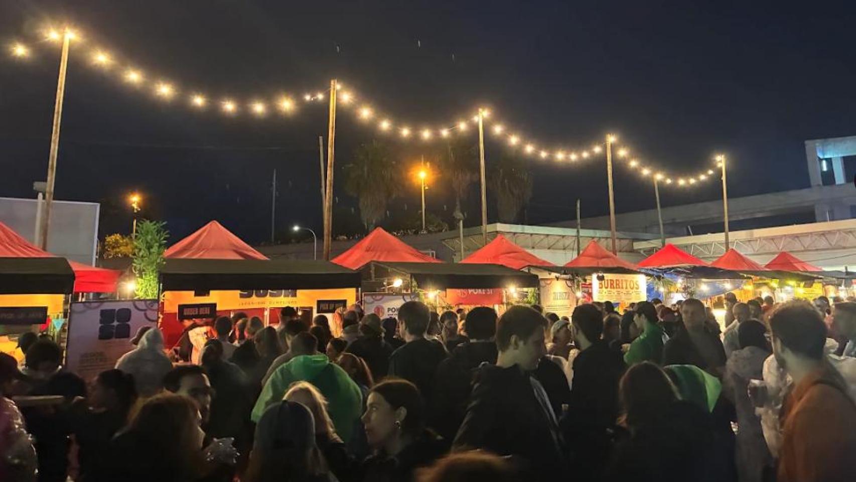 Imagen de la primera jornada del Primavera Sound 2026, suspendida por la lluvia