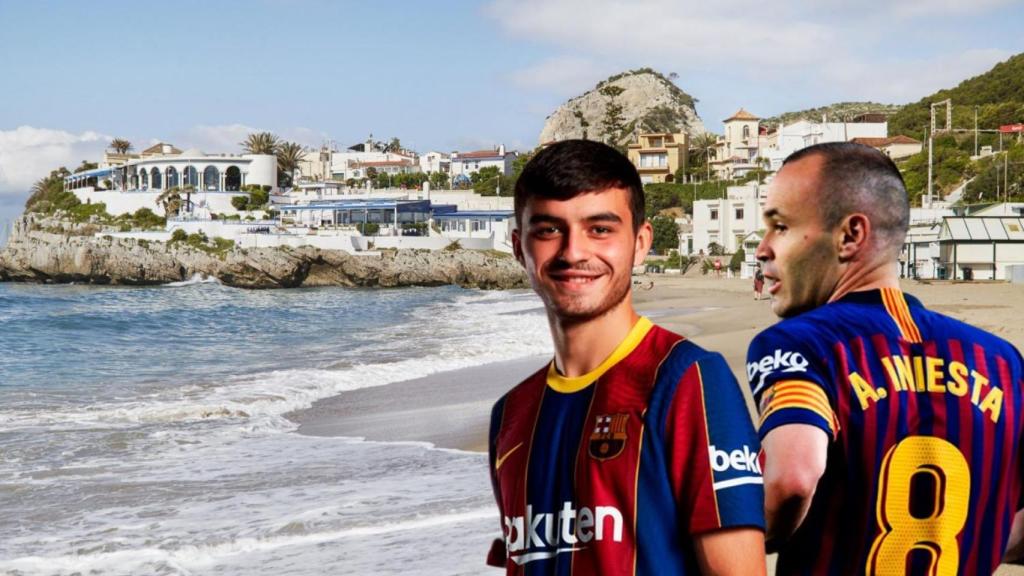 La playa de anuncia de Iniesta y Pedri