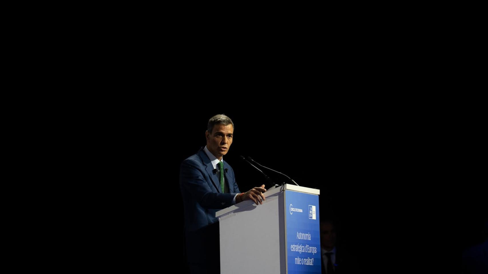El presidente Pedro Sánchez en el Cercle d'Economia de Barcelona