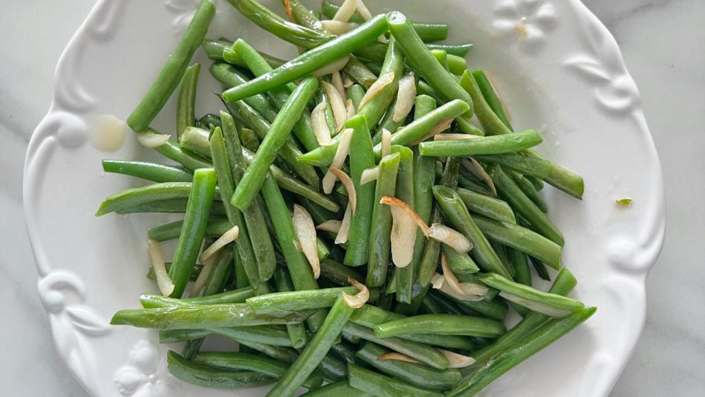 Plato de judías verdes