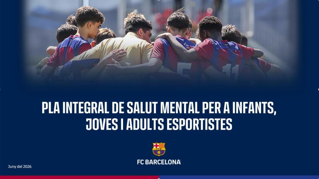 El Barça presenta el pla integral de salut mental per a esportistes