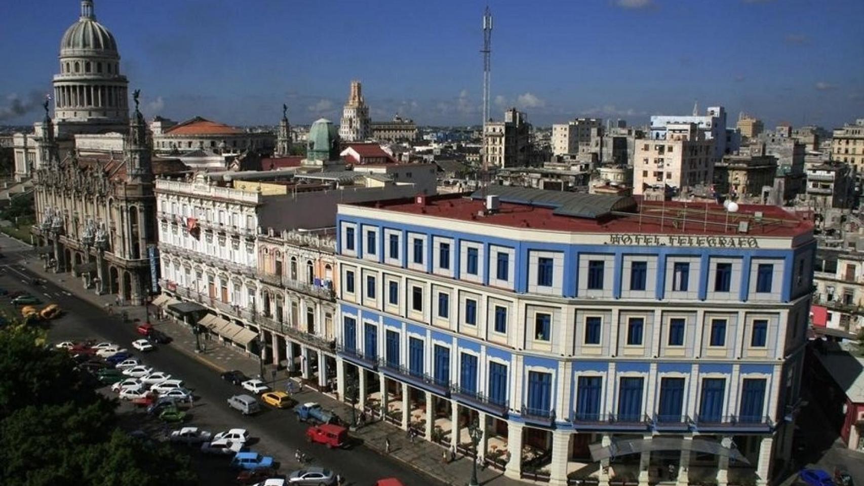 Imagen del Hotel Telégrafo de La Habana, propiedad de Axel