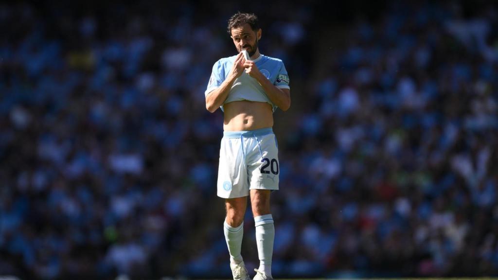 Bernardo Silva durant el Manchester City-Aston Villa